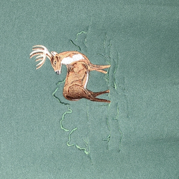 Vintage Nutmeg Mills Deer sweatshirt Large Made in USA - Picture 2 of 6